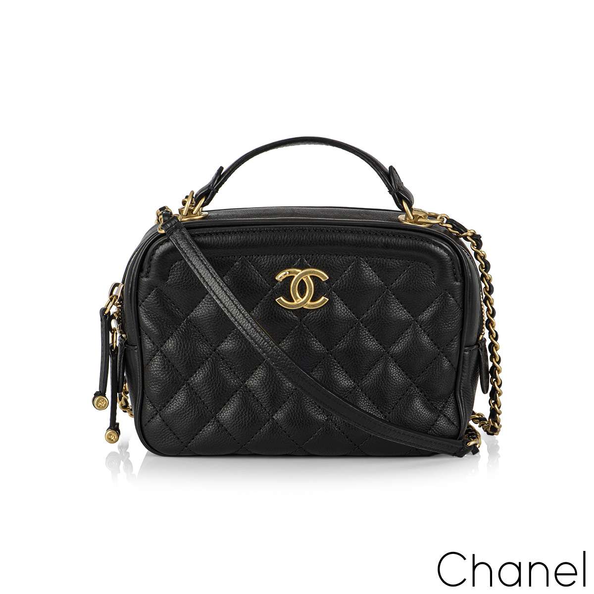 Sold at Auction: Chanel, CC Filigree Vanity Case in